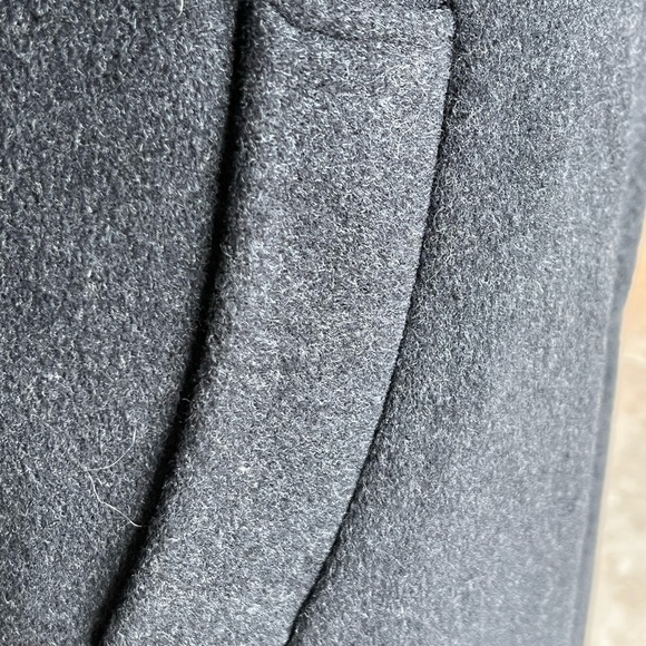 NWOT BARRAYA Wool/Cashmere Women’s Charcoal Gray Coat Sz 12 - Picture 8 of 11